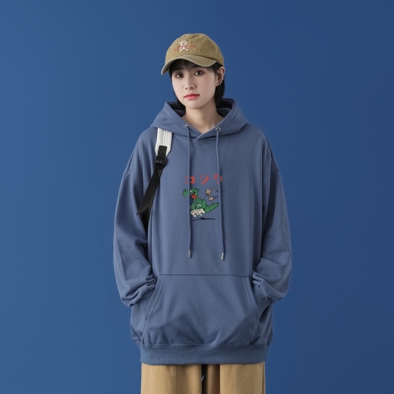 L2447P48中性模特新款卫衣男装宽松港风日系外套连帽衣服宽松卫衣,男装卫衣,星座510A-2