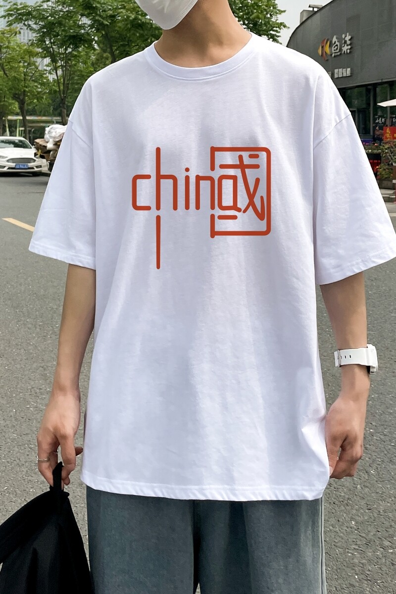D2202港风室外男士t恤短袖ins潮牌潮流夏季薄款上衣服港风宽松,男装T恤,星座510A-6