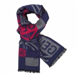 WJ0934P28秋冬男提花格子流苏中长清新拼接围巾男士休闲百搭商务，围巾，星座510A-6