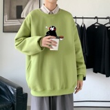 Y2410P38！春季新款学生百搭港风日系大码印花圆领卫衣，男装卫衣，星座510A-2