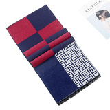 WJ0929P28秋冬男提花格子流苏中长清新拼接围巾男士休闲百搭商务，围巾，星座510A-6