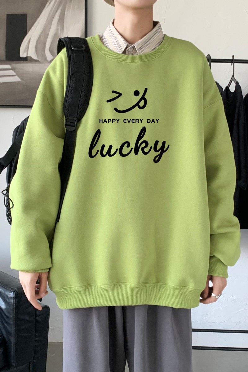 Y2297主推2021秋季ins潮男士潮趣印花卫衣时尚圆领宽松上衣,男装卫衣,星座510A-6