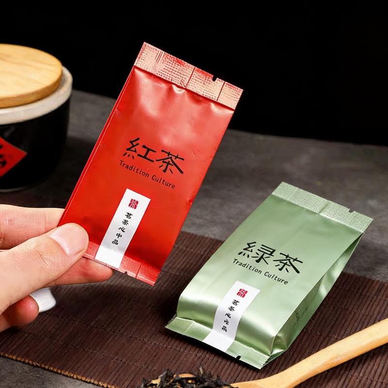 2克龙井毛尖绿茶红茶小袋装图片