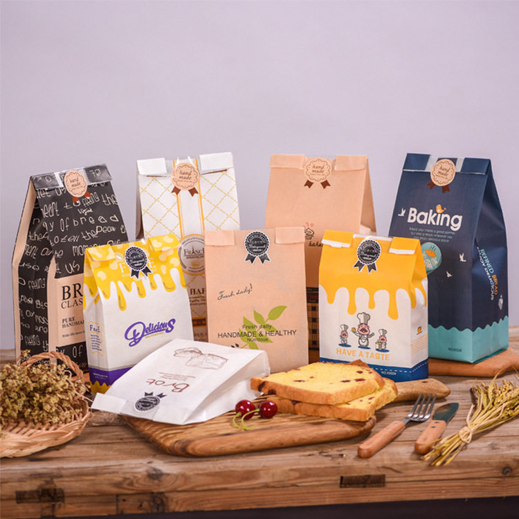 烘焙包装小号吐司面包袋 6片装烘焙土司面包蛋糕牛皮纸包装袋,厨房/烹饪用具,烘焙用纸,淘宝优惠券,粉丝福利购,淘宝优惠卷