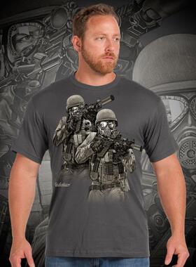 美国进口7.62个性印花短袖男t恤军迷t恤17564暴力觉醒正品包邮