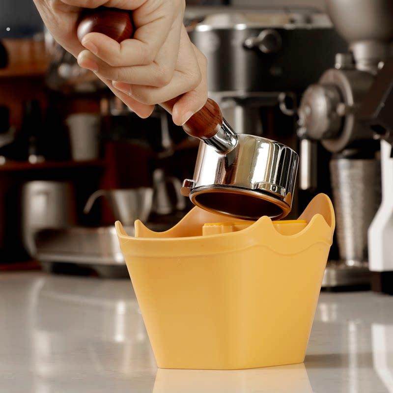 意式咖啡机迷你粉渣桶敲渣盒加厚塑料家用咖啡菱形粉桶收纳工具