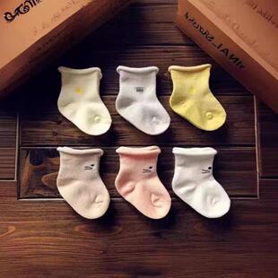 新生儿袜子0-3个月纯棉春秋冬初生宝宝婴儿春夏季薄款1岁无骨松口