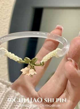 冷门手镯半高颜值学生党真正玉镯子精致高级设计感百搭手饰热销榜