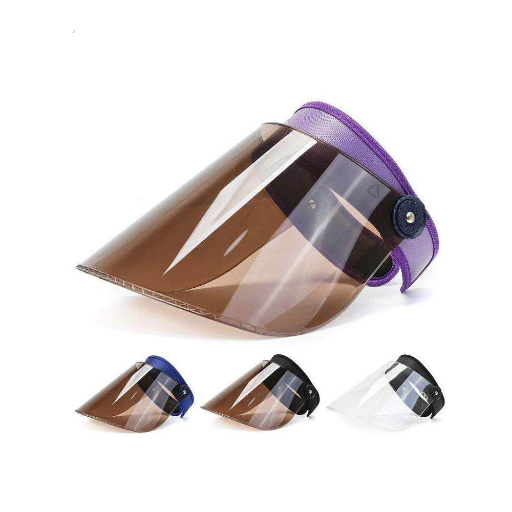 骑行防雨面罩电动车防雨帽遮阳防晒太阳帽女防虫防风帽透明挡雨男