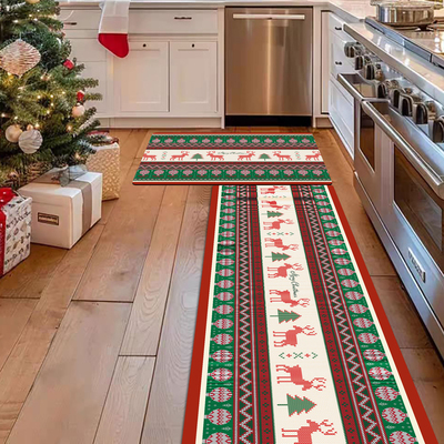 厨房地垫2025新款圣诞北欧风