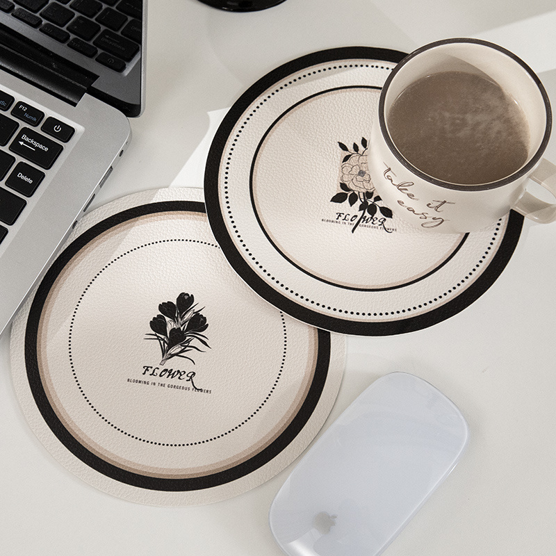 碗垫皮革餐垫一家用餐桌防烫杯垫