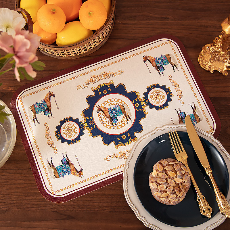 轻奢欧式大尺寸防水防油西餐垫