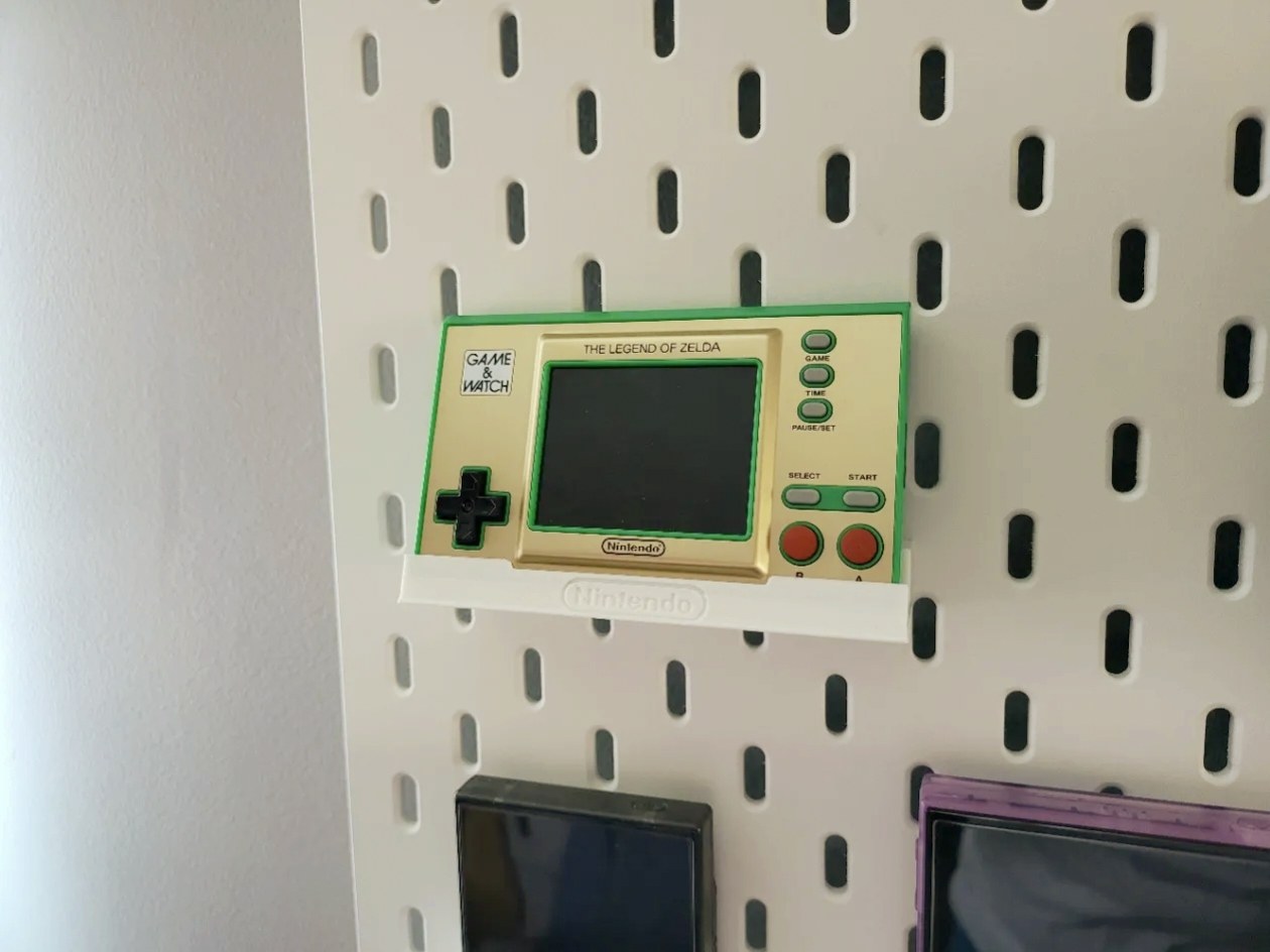 适用SKADIS 斯考迪斯 宜家洞洞板配件 任天堂game watch掌机支架