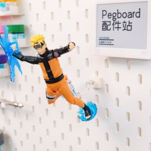 适用SKADIS 斯考迪斯宜家洞洞板配件 黏土人/SHF人偶模型支架套装