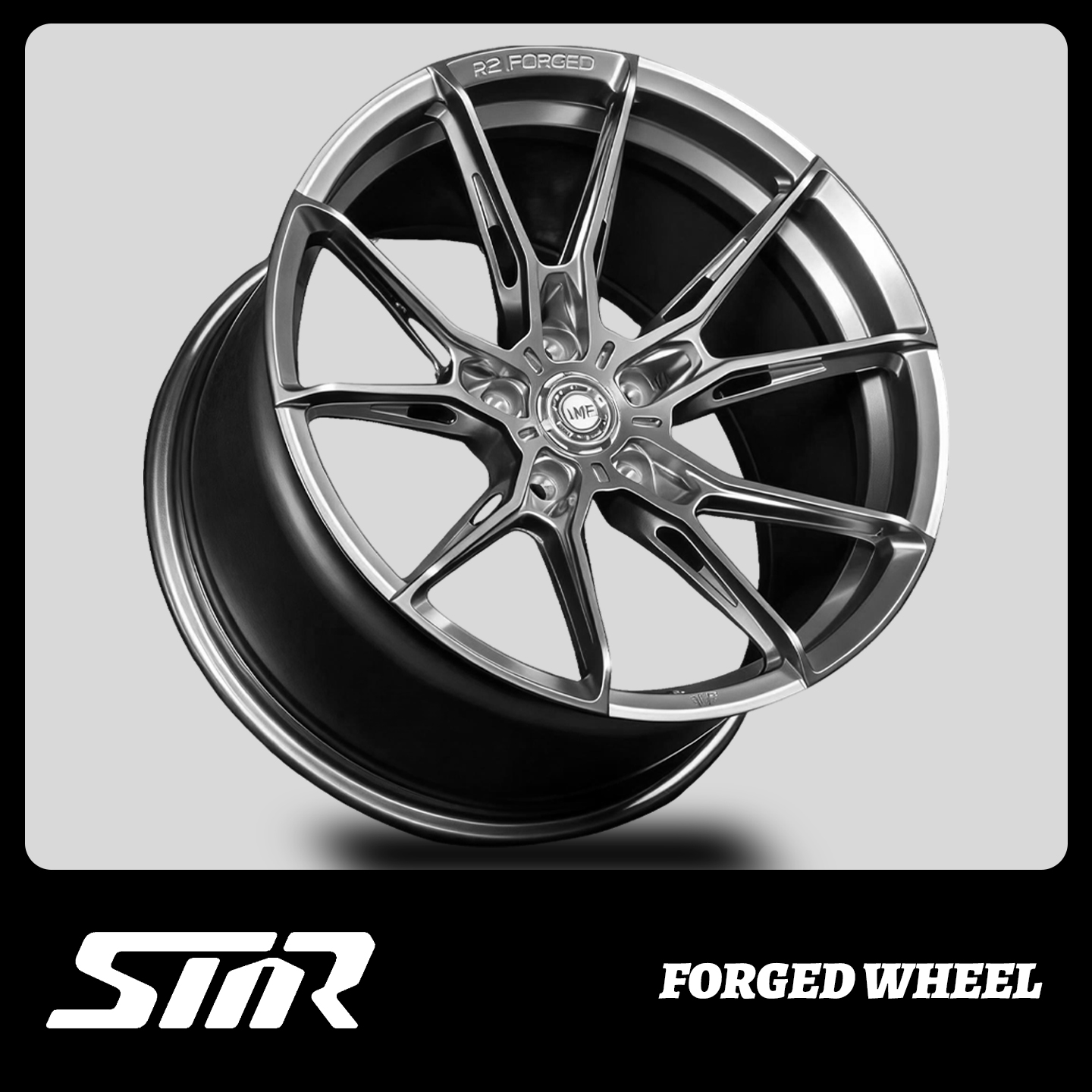 正品STAR定制锻造轮毂R2款式17-22寸适用于3系4系5系A4A5A6A7C级