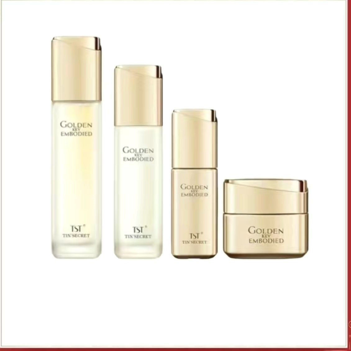 TST庭秘密专柜黄金系列冻龄肌蜜柔肤水乳液眼紧致精华霜提拉紧致