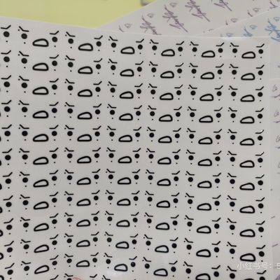 新款梓渝转印贴纸高颜值颜文字梓渝表情包水晶标转印贴防水装饰