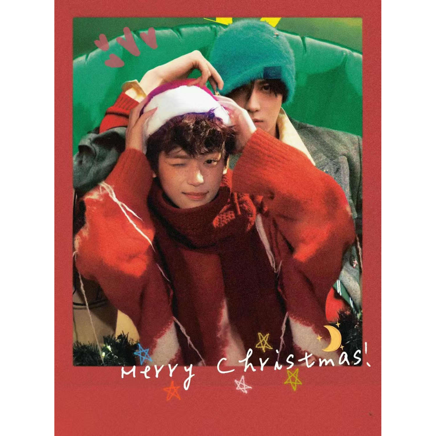 新款逆爱周边田栩宁梓渝自印雷朋圣诞小卡送朋友收藏礼物收藏卡