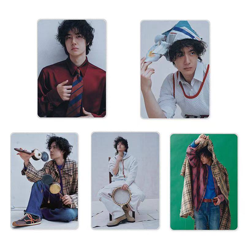 王一博纯粹素颜杂志小卡周边饭制LOMO卡贺卡高清印刷收藏粉丝小卡