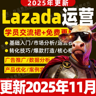 2026年Lazada来赞达视频课程东南亚店铺入驻跨境电商运营教程资料