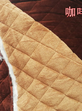 纯色夹棉保暖服装布料