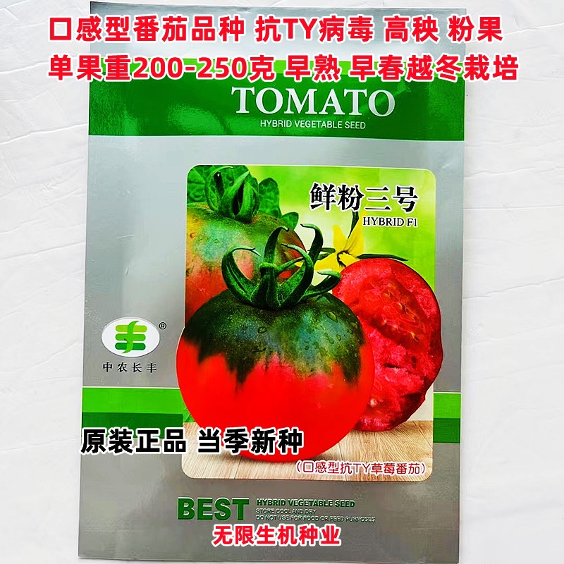 草莓番茄种子鲜粉三号种苗柿子抗TY西红柿蔬菜四季番茄种籽季种孑