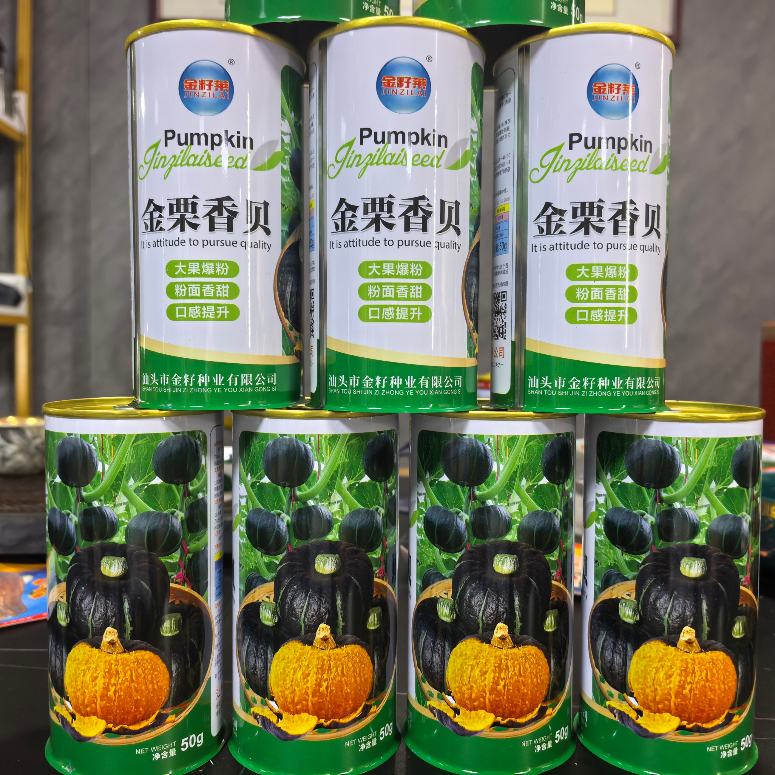 金栗香贝南瓜种 黑皮贝贝南瓜 肉厚粉甜坐果多 春秋播种蔬菜种子