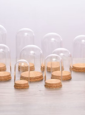 迷你玻璃罩文玩透明防尘展示盒