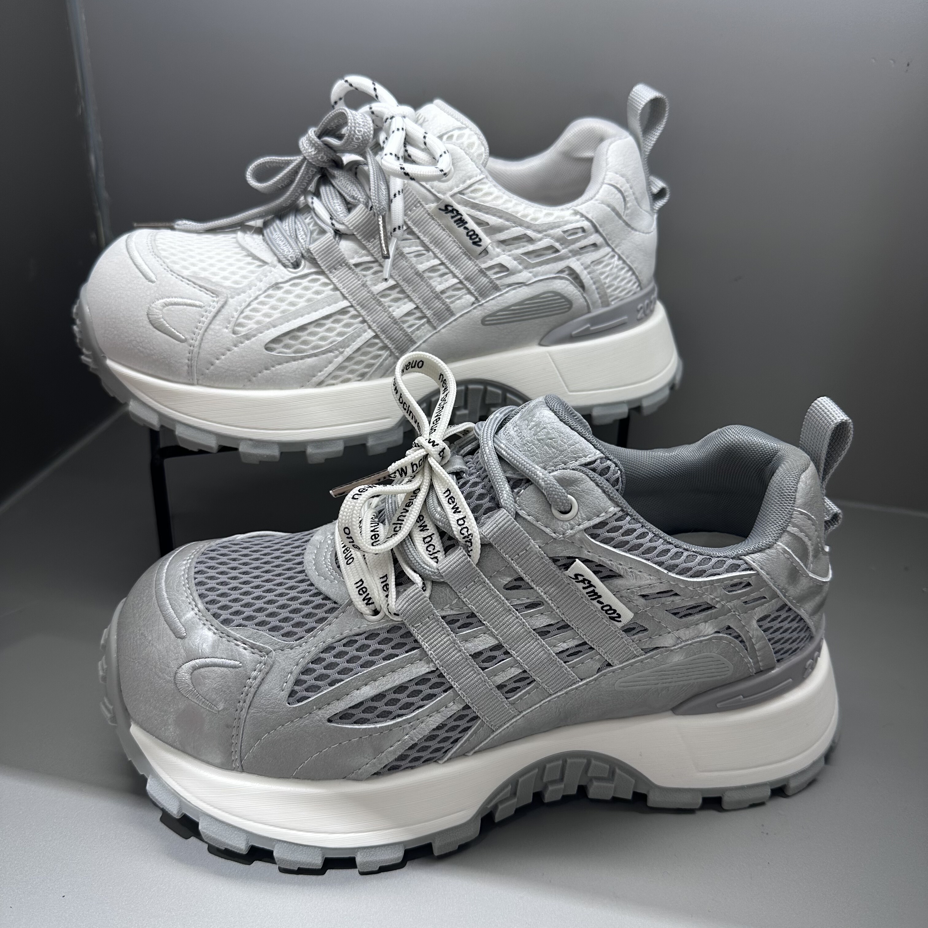 茵茵家2026春秋新款欧洲站真皮时尚网面平底老爹鞋女休闲运动鞋潮,女鞋,老爹鞋,淘宝优惠券,粉丝福利购,淘宝优惠卷