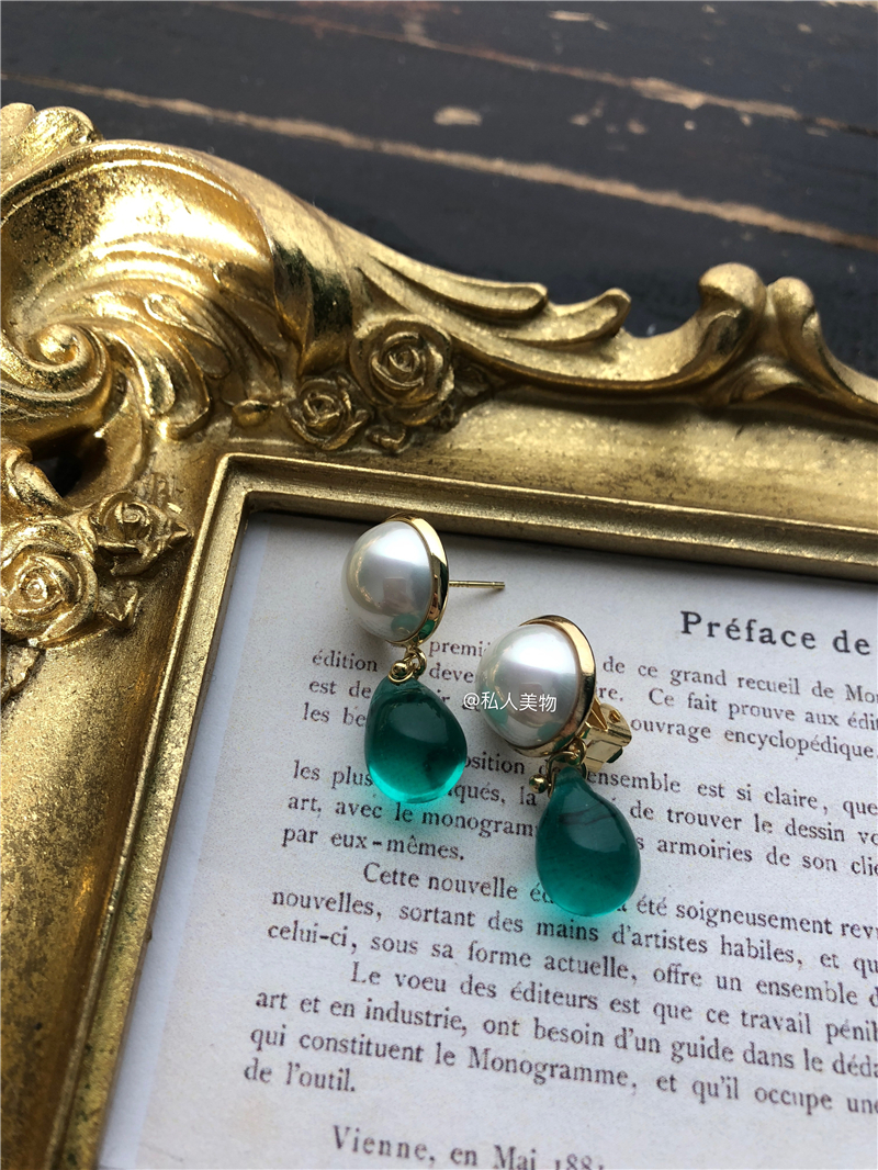 私人美物小众设计手工珍珠耳环