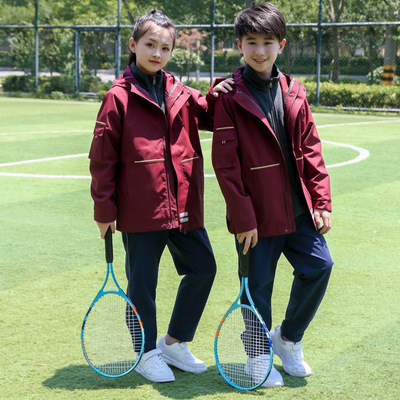 三合一冲锋衣校服保暖防风可拆卸