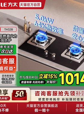 方太TH32B燃气灶煤气灶天然气液化气双灶具家用灶台官方01