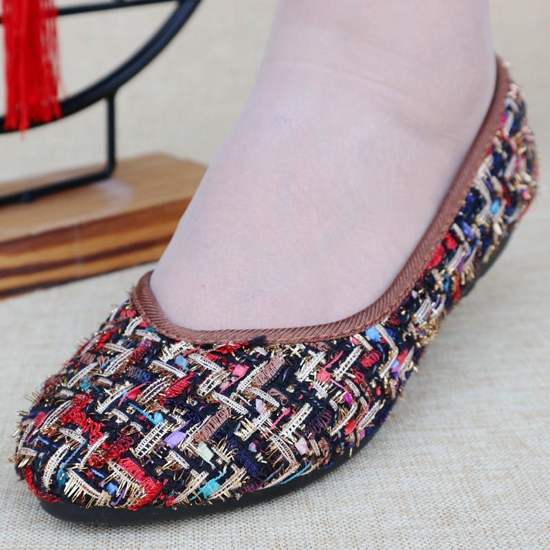 单鞋女平底软底妈妈鞋老北京布鞋女春夏浅口豆豆鞋瓢鞋时尚款鞋子,女鞋,传统布鞋,淘宝优惠券,粉丝福利购,淘宝优惠卷