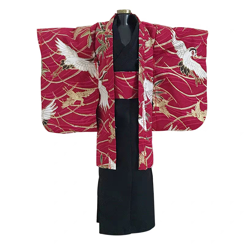 手工定制浴衣短款和服和风日系BJD SD OB11娃娃衣服6分4分3分叔体图片