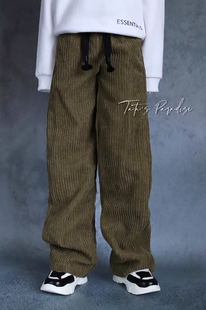 43分大叔壮叔四三分BJD娃衣日常美式休闲裤抽绳阔腿裤子 满68包邮