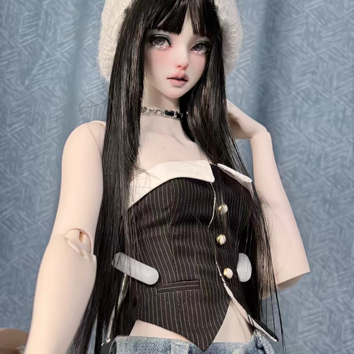 黑色条纹西装胸衣  BJD 大女 fanff 麻豆 sd16