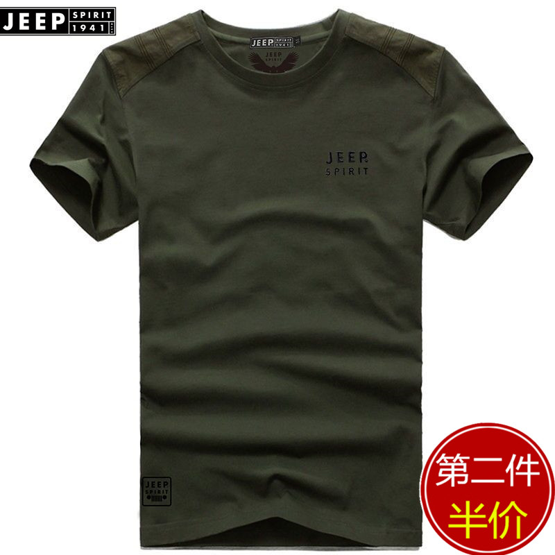 JEEPÆìÅžµê¹Ù·½ÕýÆ·Õ½µØ³±Á÷¶ÌÐätÐôÔ²Á챡¿î´¿ÃÞÄÐ×°ÏÄÐÝÏÐÉÏÒÂ
