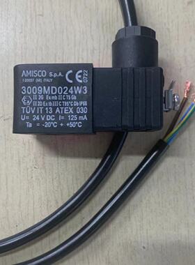 原装现货AMISCO进口意大利3009MD024W正品亚德客电磁阀防爆线圈