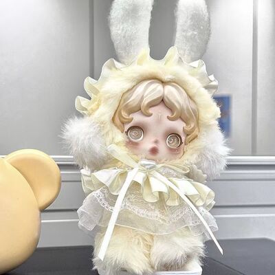 仅娃衣)sp可爱朝晖天使娃衣黄色系奶油泡泡搪胶公仔裙高颜值10cm