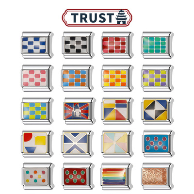 Trusta模块手链棋盘格小众设计