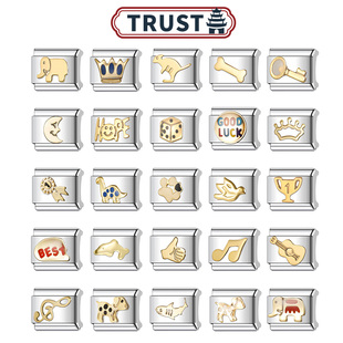 Trusta意大利模块手链DIY小众拼接设计轻奢简约饰品单颗可拆卸