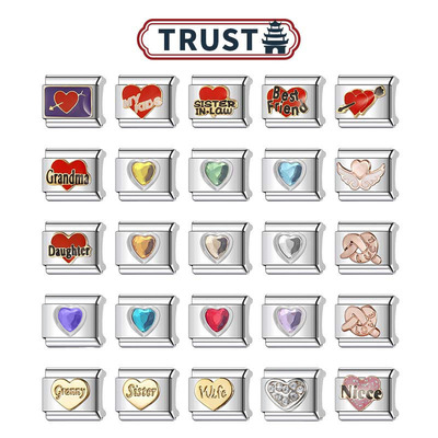 Trusta模块手链生日礼物爱心拼接