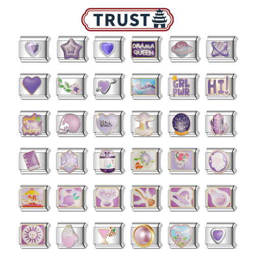 模块手链紫色diy表带送礼盒