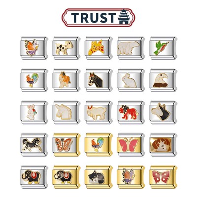 Trusta钛钢DIY12生肖模块手链