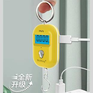 WEIHENG买菜秤手提秤快递秤行李秤充电电子秤吊钩称弹簧称钓鱼秤