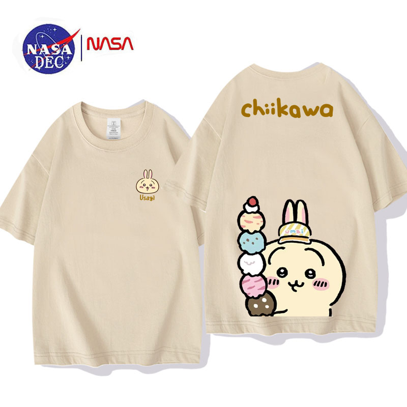NASA吉伊卡哇chiikawa短袖T恤夏