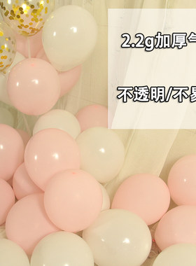 马卡龙访美嫩粉色超厚不透气球