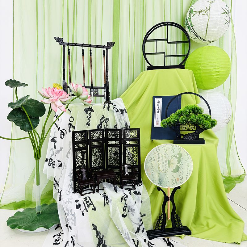 新中式家居环创桌面展示架