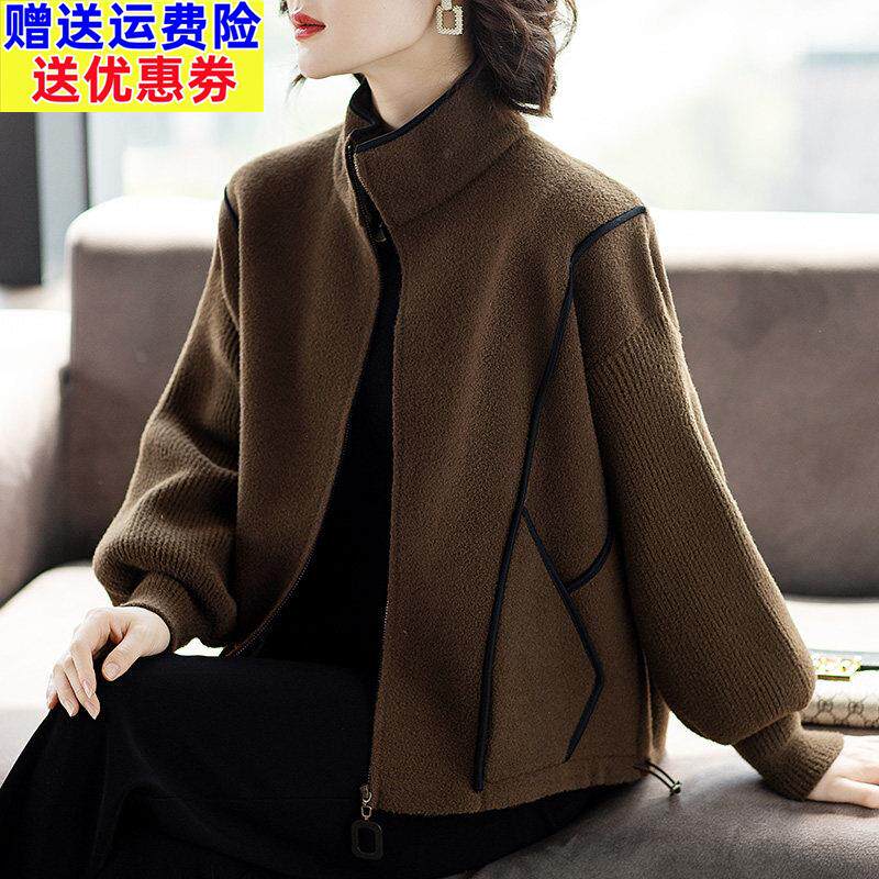 春装时尚50多岁外套中老年人女妈妈春秋洋派夹克衫2025新款上衣服