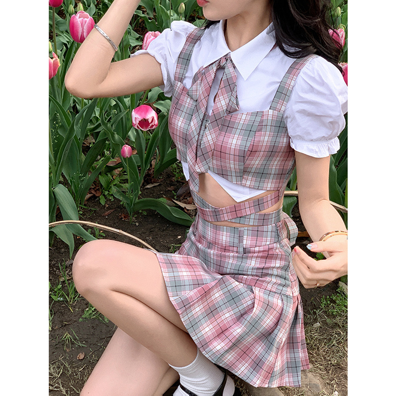 【赠运费险】格子jk制服套装女